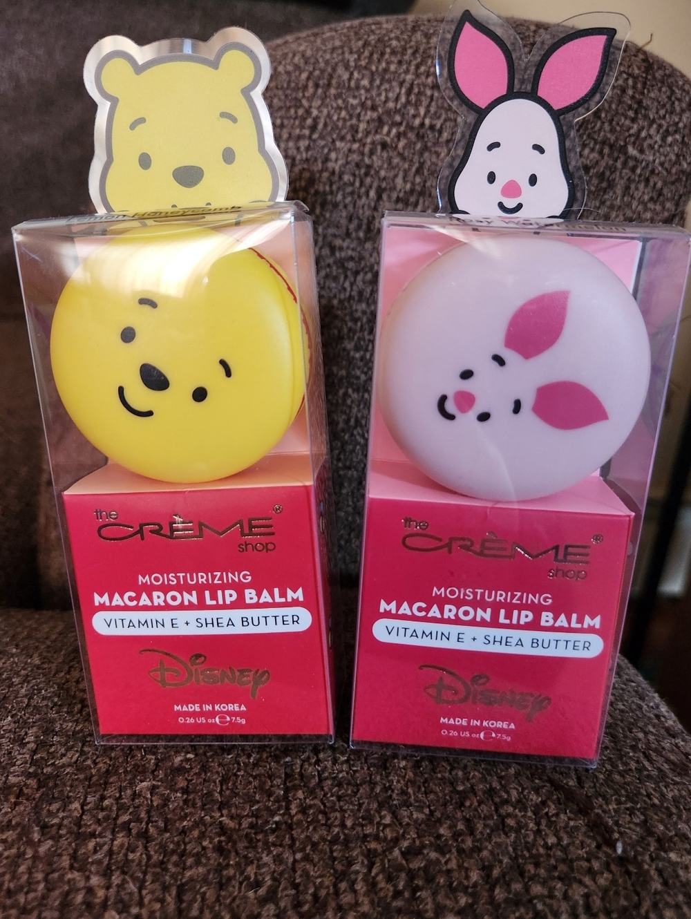 The Crème Shop Macaron Lip Balm Set Of 2 Winnie The Pooh Piglet New